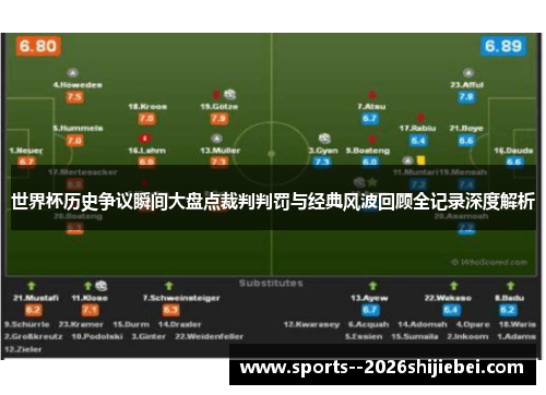 世界杯历史争议瞬间大盘点裁判判罚与经典风波回顾全记录深度解析